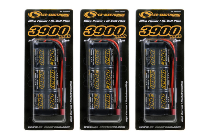 NiMh Akku 7,2V 3900maAh UltraPower High Volt Plus Racing Pack -6-Zellen Stickpack- Tamiya+T-Plug