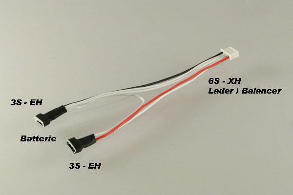 Ladekabel / Balancer-Adapter-Kabel 3S-EH / 3S-EH auf 6S-XH