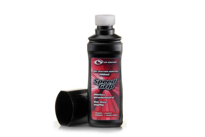 CS-Racing Speed Grip Carpet, Reifenhaftmittel -in Dosierflasche mit Schwammtupfer- 100ml