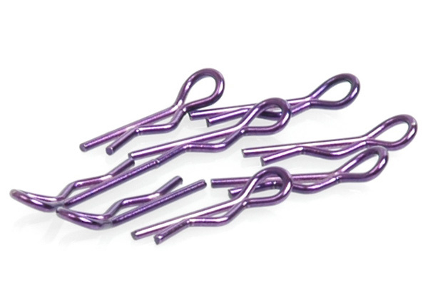 Karosserieclip 1/10 klein - Purple Metallic (8)