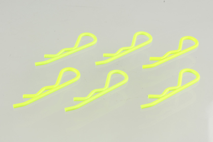 Karosserieclip 1/8 - Neon Gelb (6)