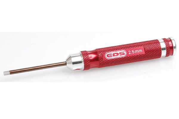 EDS Präzisions-Innensechskantschlüssel, 2,5mm gehärtet, 45mm Klinge