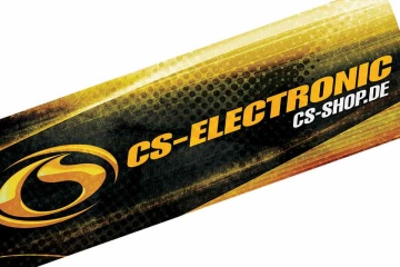 CS-Electronic Werbebanner 250 x 80cm mit Ösen