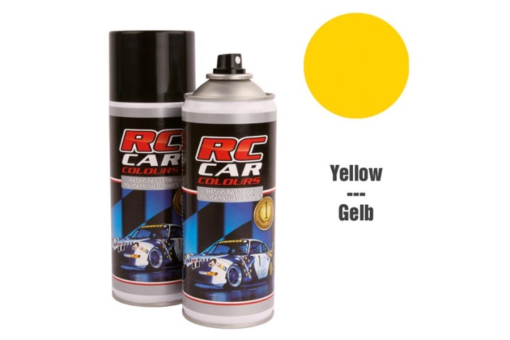RC Car Colours - Lexan Spray Gelb 150ml Lexanfarbe
