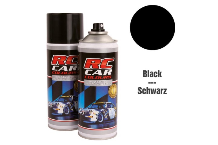 RC Car Colours - Lexan Spray Schwarz 150ml Lexanfarbe
