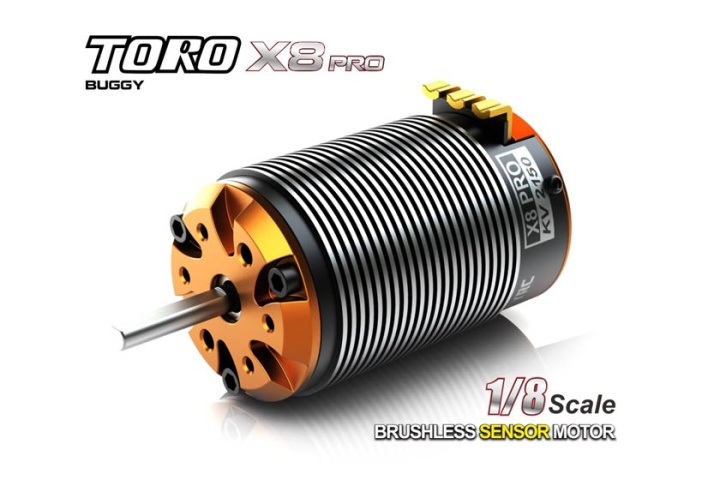 SKYRC TORO X8 Pro V2 1/8 Buggy Brushless Sensor Motor 4Pole 4S 2400W/2350KV