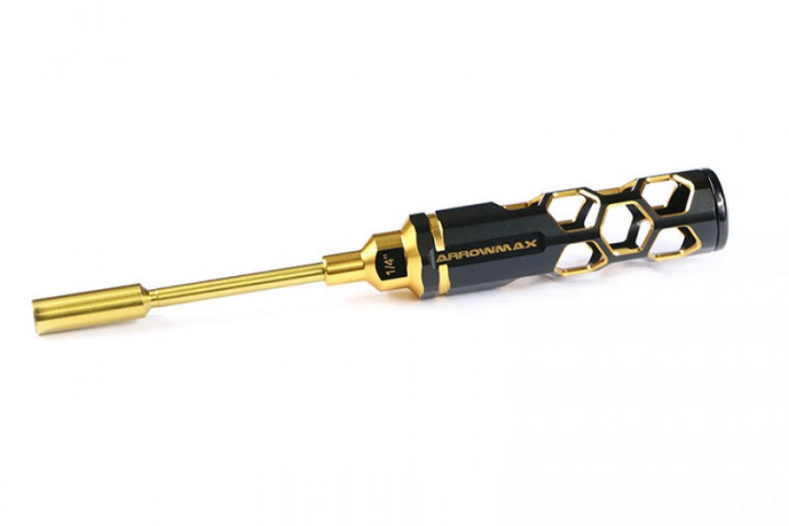 ARROWMAX Steckschlüssel 1/4 (6.35mm) x 100mm Black Golden