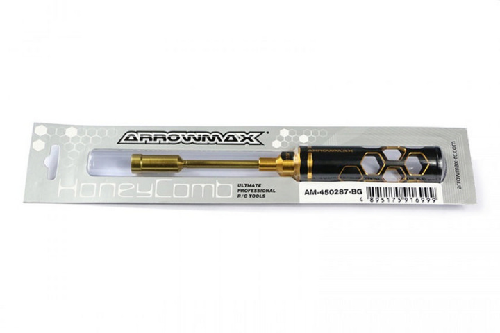 ARROWMAX Steckschlüssel 11/32 (8.73mm) x 100mm Black Golden