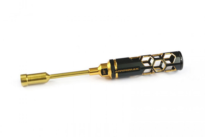 ARROWMAX Steckschlüssel 3/8 (9.53mm) x 100mm Black Golden