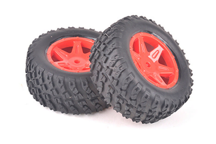 Spider Rear Tyre & Wheel Set - Red