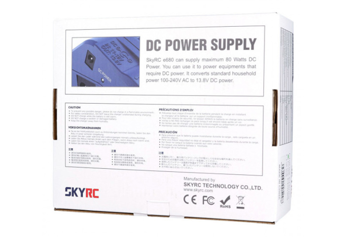 SkyRC e680 AC/DC Ladegerät LiPo 1-6s 10A 80W