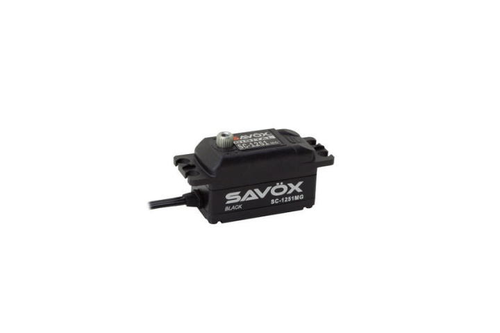 SAVÖX Digital-Servo SC-1251MG BLACK EDITION (9kg/0,10s/6V, 7kg/0,10s/4,8V)