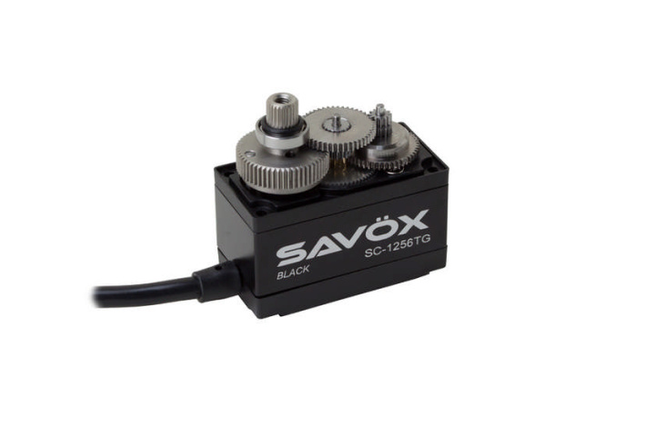 SAVÖX Digital-Servo SC-1256TG BLACK EDITION (20kg/0,15s/6V, 16kg/0,18s/4,8V)