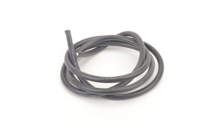 10AWG Silicon Wire - Black - 1 Metre