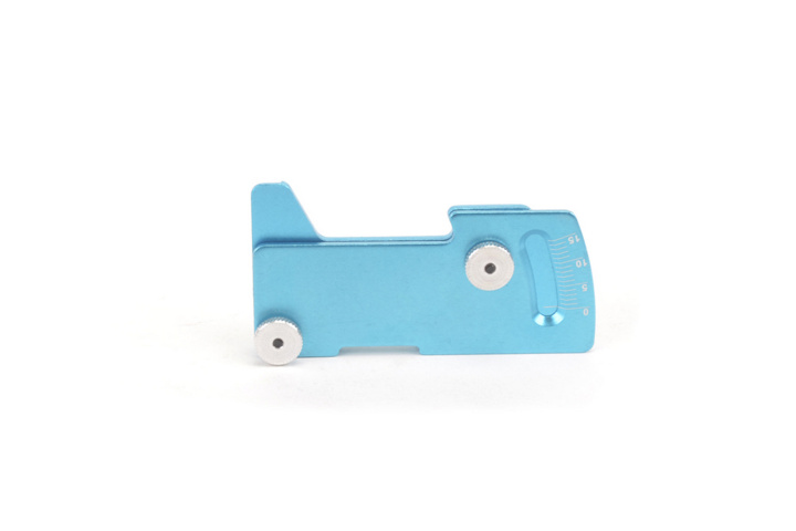 CORE RC Alloy Camber-Ride Height Gauge - Blue