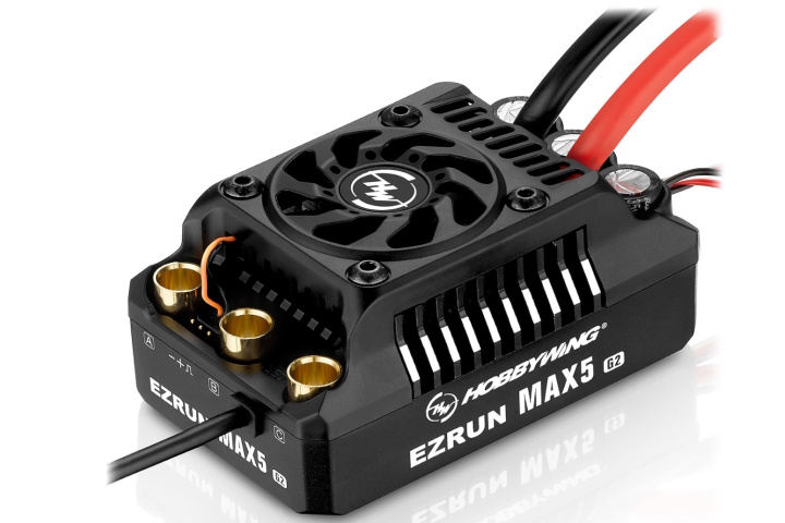 Hobbywing Ezrun MAX5 HV G2 Regler Sensorless 250 Amp, 6-12s LiPo, BEC 8A