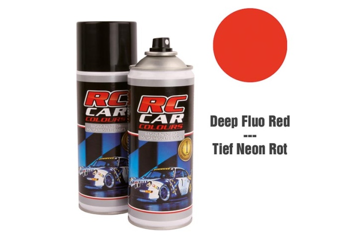 RC Car Colours - Lexan Spray Fluo Dunkel Rot 150ml Lexanfarbe