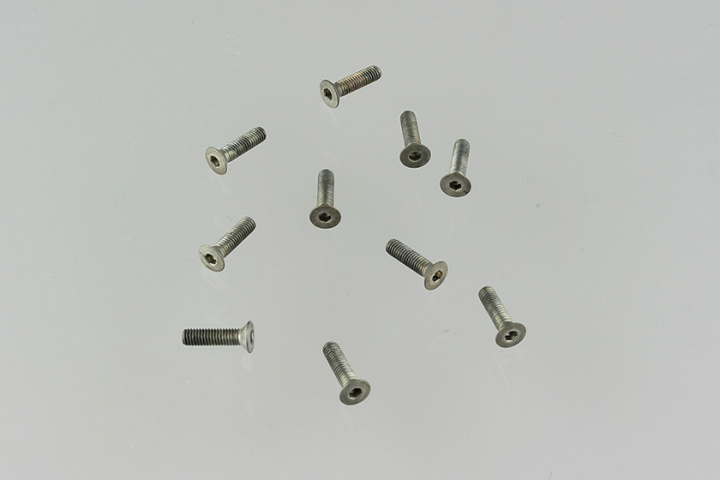 Innensechskant Senkkopf-Schrauben - M3x12 mm - Aluminium (10) - nicht mehr lieferbar