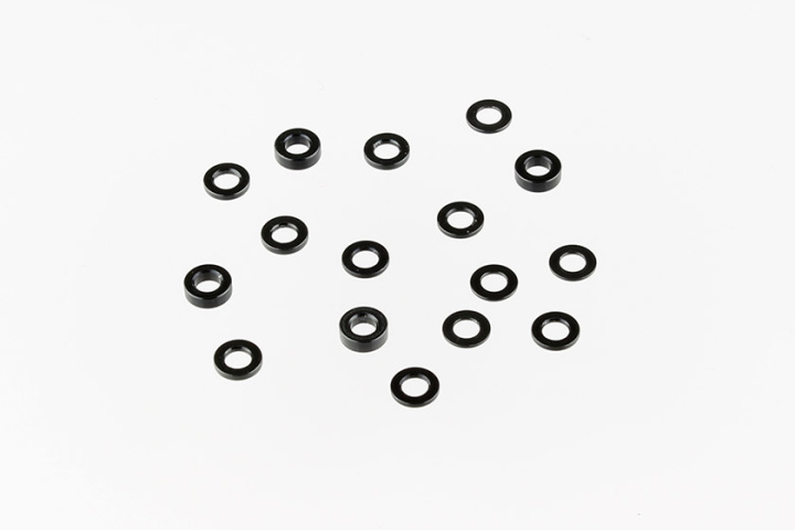 SPEED PACK Alloy Black Washers - Mi5 - 16pc