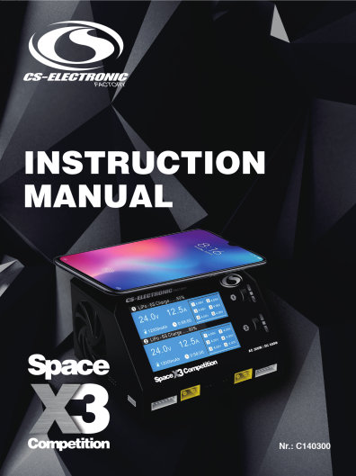 Click here for the Manual of the Space X3-Competition DUO Charger